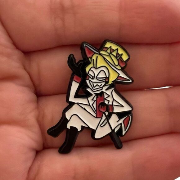 Hazbin Hotel Lucifer Morningstar Enamel Pin - Picture 8 of 8